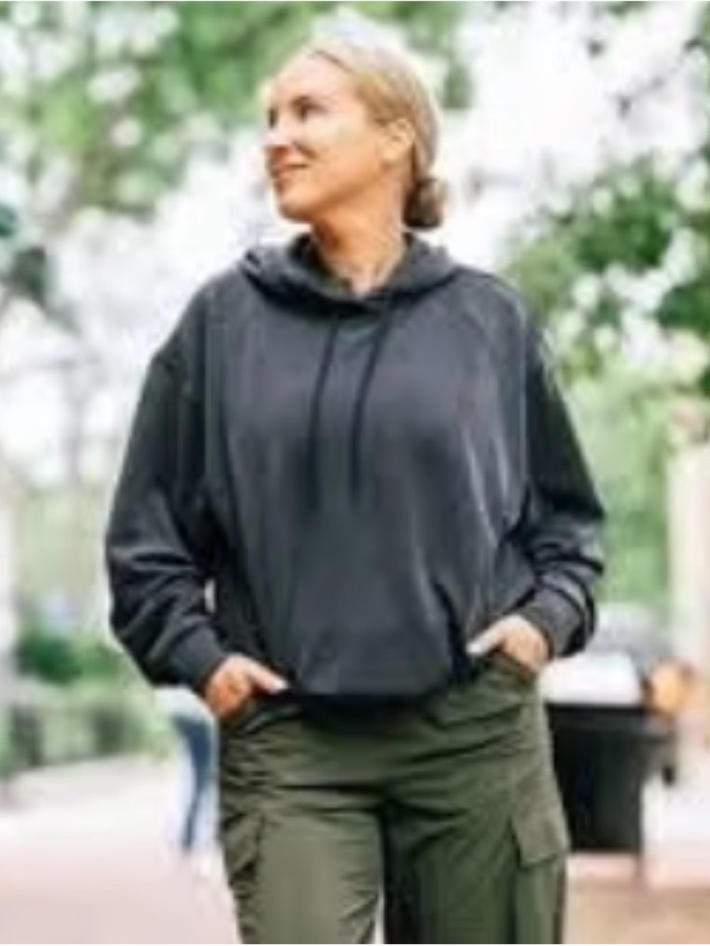 Athleta Seasoft Bubble Hem Hoodie - Picture 3 of 8